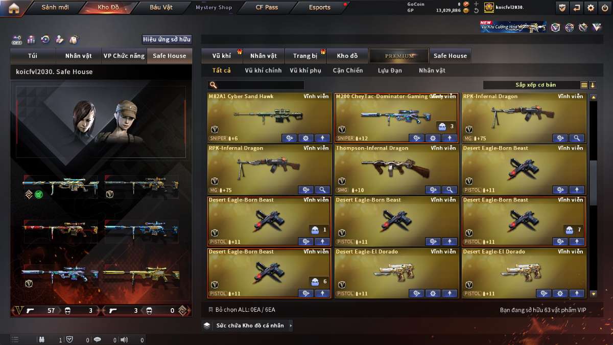 shop acc cf uy tin gia re